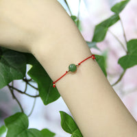 14K Eternal Fortune Red Cord Bracelet #508