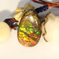 FREEFORM AMMOLITE LOOSE GEMSTONE - 25x15.2MM - 16.45CT #A101