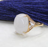 Eternal Grace White Jade Ring #1907