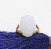 Eternal Grace White Jade Ring #1907