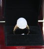 TOP GRADE WHITE JADE RING #1906