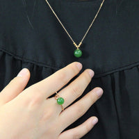 18K Siberian Jade Ring #1905