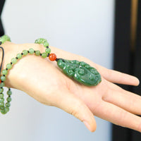 Canadian Jade Ruyi Pendant Necklace #1405