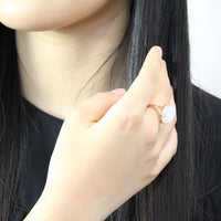 Eternal Grace White Jade Ring #1907