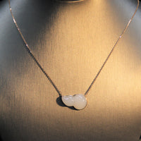 18k White Jade Gourd Necklace #1310