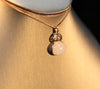 18k White Jade Gourd Necklace #1312