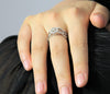 14K Diamond Ring Stacking Rings #1562