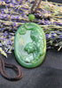 Canadian Jade Tiger Pendant Necklace #1572