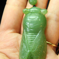 Canadian Jade Cicada Necklace #1318