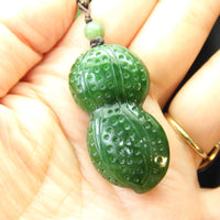 TWO PEANUTS JADE PENDANT #1293