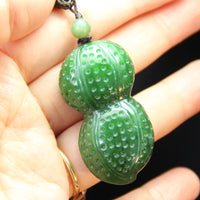 TWO PEANUTS JADE PENDANT #1293