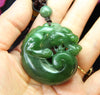 Jade PI Harmony Dragon Pendant #1305