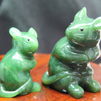 Hand Carved Jade Animal - Mouse #2314