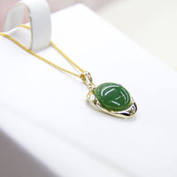 JADE VINTAGE TRIANGLE PENDANT #1100