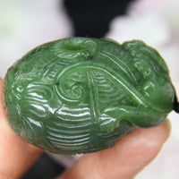 UNIQUE PALM STONE JADE PENDANT #1766