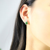 10mm Classic Jade Earrings #1075