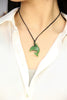 Lucky Dolphin Dance Siberian Jade Pendant #1511