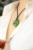 Lucky Dolphin Dance Siberian Jade Pendant #1511