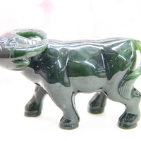 HAND CARVED JADE ANIMAL - BUFFALO #2308