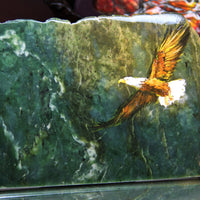 Oil Painting On Natural Jade Stone #OIL003