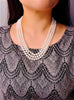 THREE STRANDS FRESHWATER PEARL NECKLACE #1598