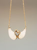 18k White Jade Double Swan Pendant #1505