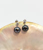 Tahitian Saltwater Cultured Pearl Earrings #1612