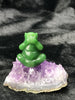 1.5" Jade Monkey on Raw Amethyst #1870