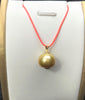 CULTURED SOUTH SEA GOLD PEARL PENDANT #1644