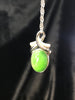 Oval Ribbon Canadian Jade Necklace #1091