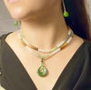 108 Multicolour Jade Mala Beaded Necklace #1692